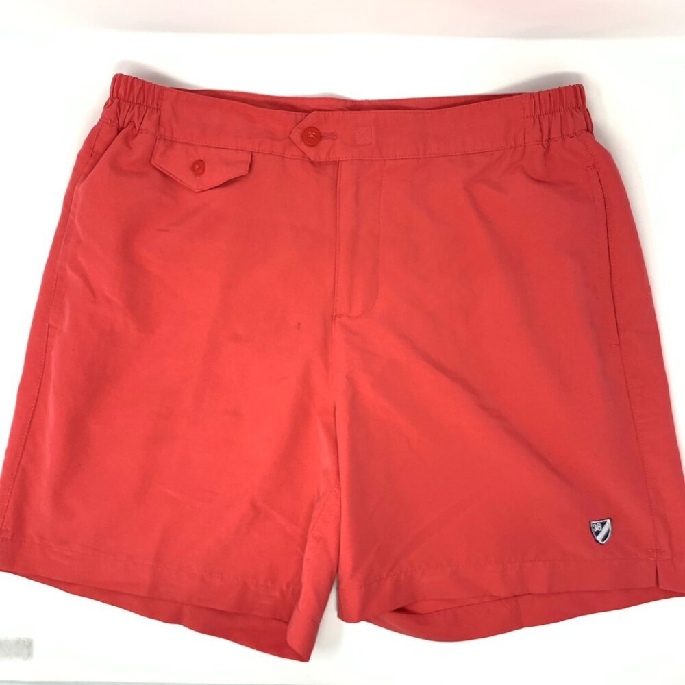 Daniel Cremieux Red/Orange Mesh Lined Men's Swimwear Size Medium‎